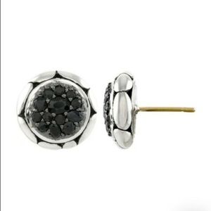John hardy Kali lavafire black sapphire earrings